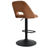 Edwin Upholstered Swivel Adjustable Bar Stool (Set of 2)