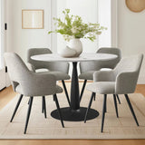 Edwin Upholstered Dining Chair with Arms (Set of 2)