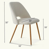 Edwin Modern Upholstered Dining Chair (Set of 2)