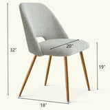 Edwin Modern Upholstered Dining Chair (Set of 4)