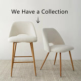 Edwin Boucle Upholstered Counter Stool (Set of 3)