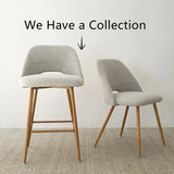 Edwin Boucle Upholstered Counter Stool (Set of 4)