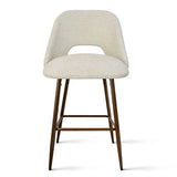 Edwin 26" Modern Upholstered Counter Stool (Set of 3)