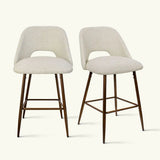 Edwin 26" Modern Upholstered Counter Stool (Set of 2)