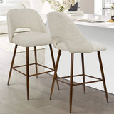 Edwin 26" Modern Upholstered Counter Stool (Set of 2)