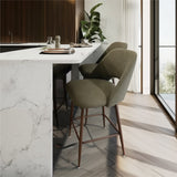 Edwin 26" Modern Upholstered Counter Stool (Set of 2)