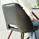 Edwin Modern Faux Leather Dining Chair (Set of 4)
