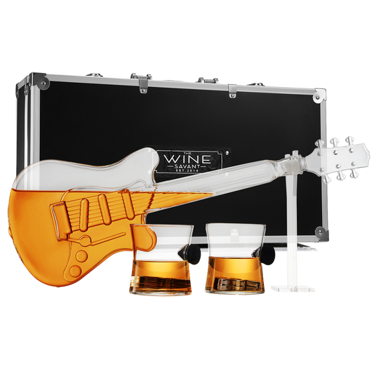 Electric Guitar Whiskey & Wine Decanter with 2 Pick