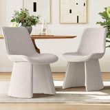Elsa Modern Upholstered Dining Chairs (Set of 6)