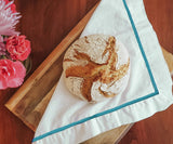 Light Blue Napkins - Embroidery Napkins