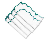 Green Scalloped Napkins