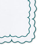 Green Scalloped Napkins