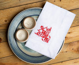 White Wedding Napkins - Victorian Napkins