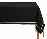 Black and White Tablecloths - Embroidery