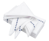 Navy Blue Snowflake Napkins