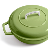 Martha Stewart Signature 3.5-Quart Enameled Cast Iron Braiser w/ Lid