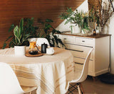 French Striped Tablecloth