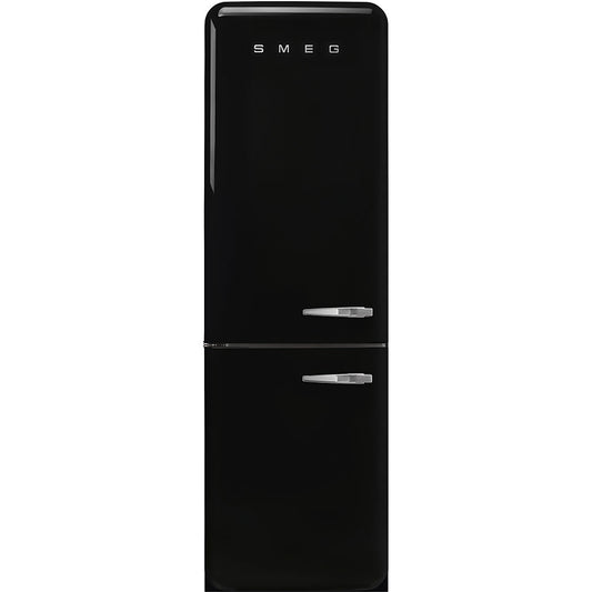 Retro-Style Refrigerator (12 cu ft, Left Hinge) - Black