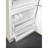 Refrigerator Retro-style Cream Glossy