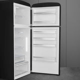 Retro-Style Refrigerator (19.3 cu ft, Right Hinge) - Black