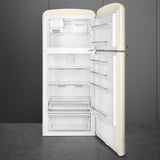 Retro-Style Refrigerator (19.3 cu ft, Right Hinge) - Cream (Bronze Handle)