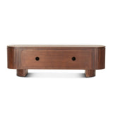 Athena 79" Media Cabinet in Aged Mahogany