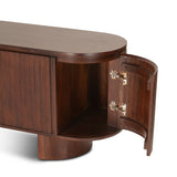 Athena 79" Media Cabinet in Aged Mahogany