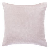 Pale Pink Velvet Euro Sham w/ Channel Stitching