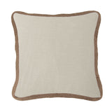 Washed Linen Jute Trimmed Euro Sham