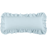 Washed Linen Ruffled Lumbar Pillow