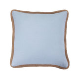 Washed Linen Jute Trimmed Pillow