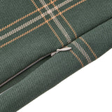 Windowpane Buckle Detailed Lumbar Pillow