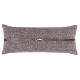 Tweed Buckle Detailed Lumbar Pillow