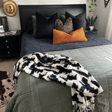 Woven Suede Lumbar Pillow