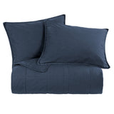 Stonewashed Cotton Canvas Coverlet