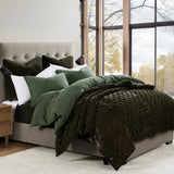 Stonewashed Cotton Canvas Duvet Cover Set