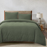 Stonewashed Cotton Canvas Duvet Cover Set