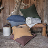 Stonewashed Cotton Canvas Euro Sham