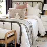 Stonewashed Cotton Waffle Weave Coverlet