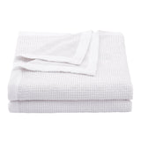 Stonewashed Cotton Waffle Weave Coverlet