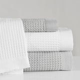 Stonewashed Cotton Waffle Weave Coverlet