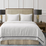 Liza White Matelassé Coverlet Set, Super King