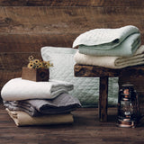 Linen Cotton Diamond Quilt