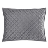 Velvet Quilted Pillow Sham Set, King