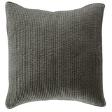Stonewashed Cotton Quilted Velvet Euro Sham