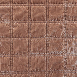 Stella Faux Silk Velvet Double Box Stitch Quilt Set