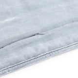 Stella Faux Silk Velvet Double Box Stitch Quilt Set