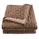 Stella Faux Silk Velvet Pintuck Quilt