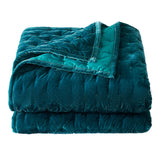 Stella Faux Silk Velvet Pintuck Quilt