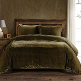 Stella Faux Silk Velvet Duvet Cover Set